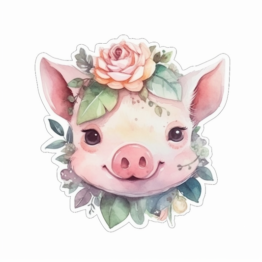 PIg Vinyl Decal Sticker for Car, Laptop, Tumbler and more # 005809