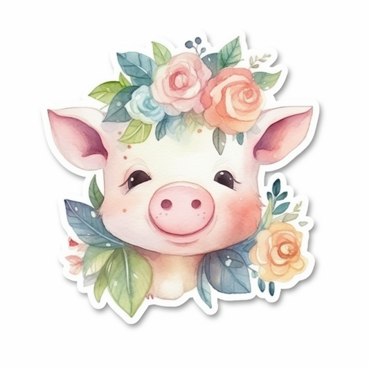 PIg Vinyl Decal Sticker for Car, Laptop, Tumbler and more # 005791