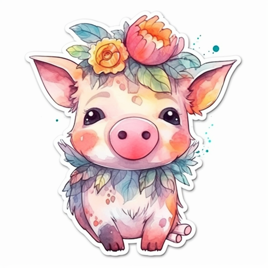 PIg Vinyl Decal Sticker for Car, Laptop, Tumbler and more # 005835