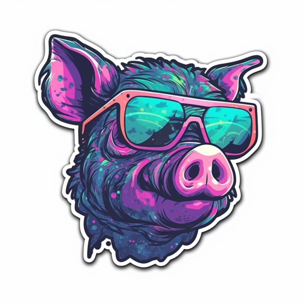 PIg Vinyl Decal Sticker for Car, Laptop, Tumbler and more # 005748