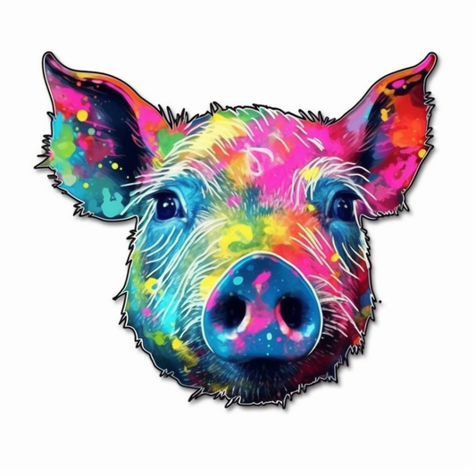 PIg Vinyl Decal Sticker for Car, Laptop, Tumbler and more # 005761