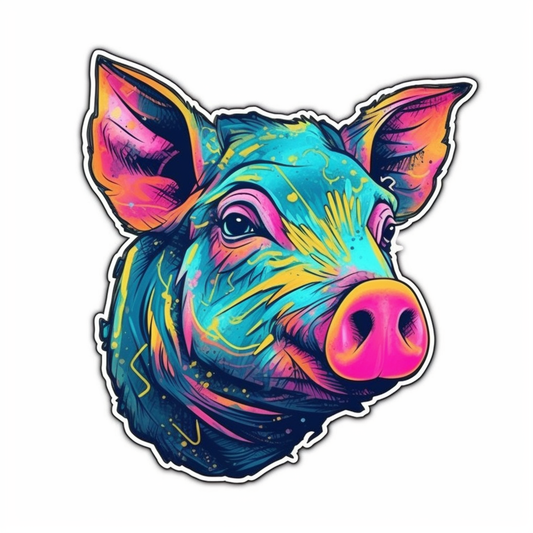 PIg Vinyl Decal Sticker for Car, Laptop, Tumbler and more # 005816