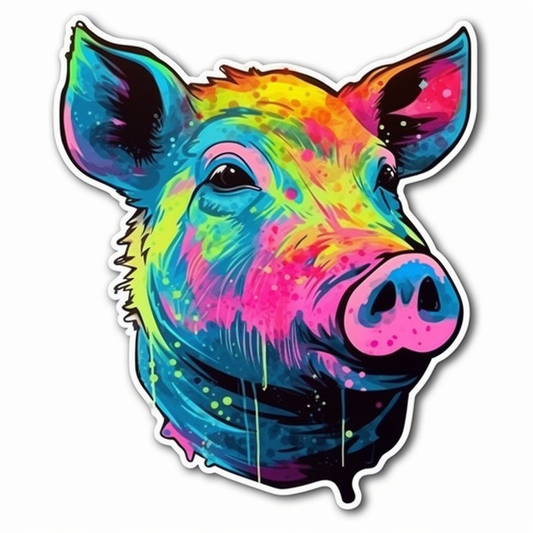 PIg Vinyl Decal Sticker for Car, Laptop, Tumbler and more # 005815