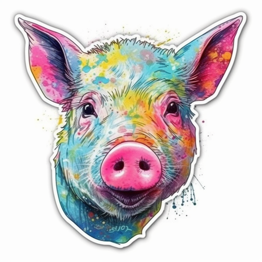 PIg Vinyl Decal Sticker for Car, Laptop, Tumbler and more # 005813