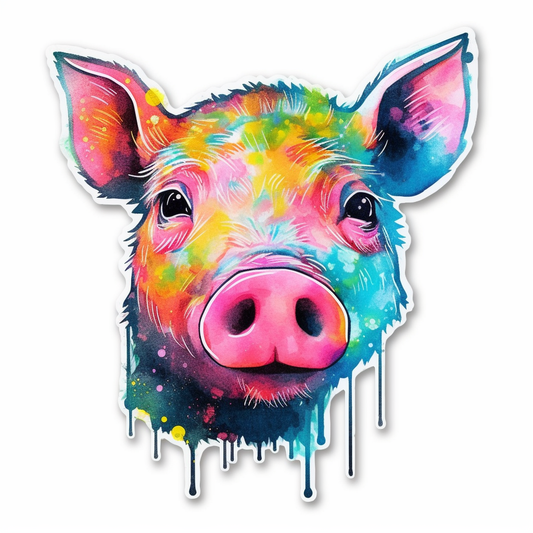PIg Vinyl Decal Sticker for Car, Laptop, Tumbler and more # 005830