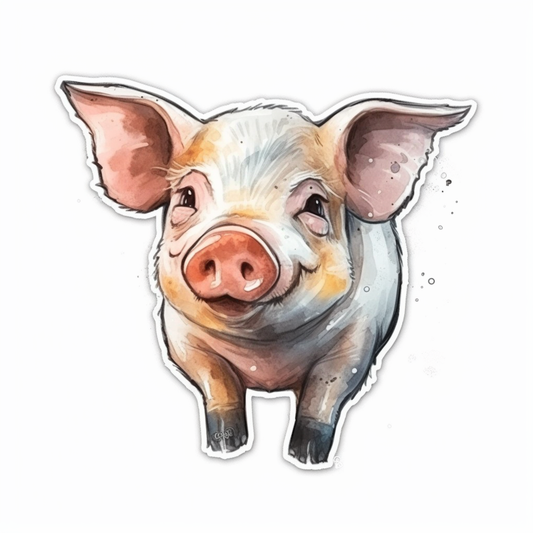 PIg Vinyl Decal Sticker for Car, Laptop, Tumbler and more # 005750
