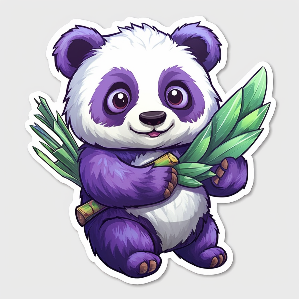 Cute and adorable Panda Vinyl Decal Sticker for Car, Laptop, Tumbler and more # 0010745