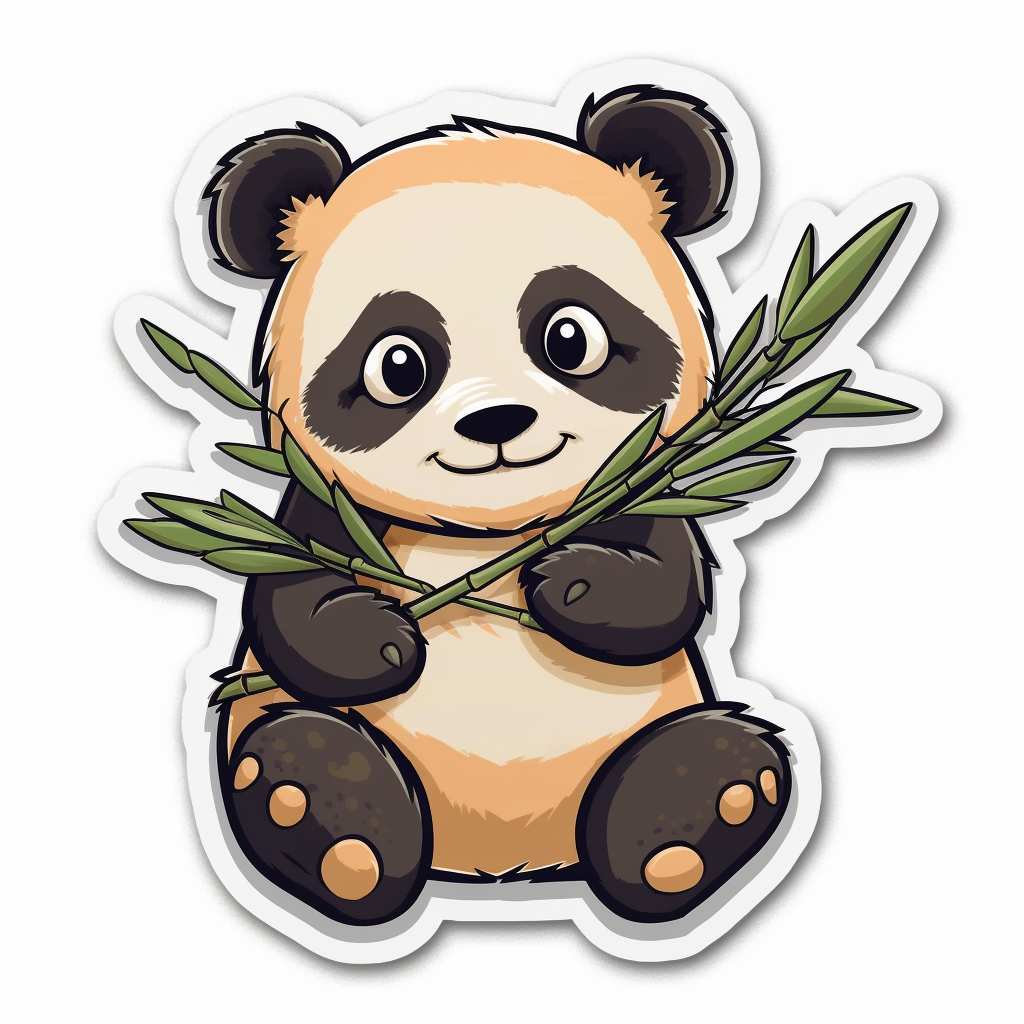 Cute and adorable Panda Vinyl Decal Sticker for Car, Laptop, Tumbler and more # 0010756