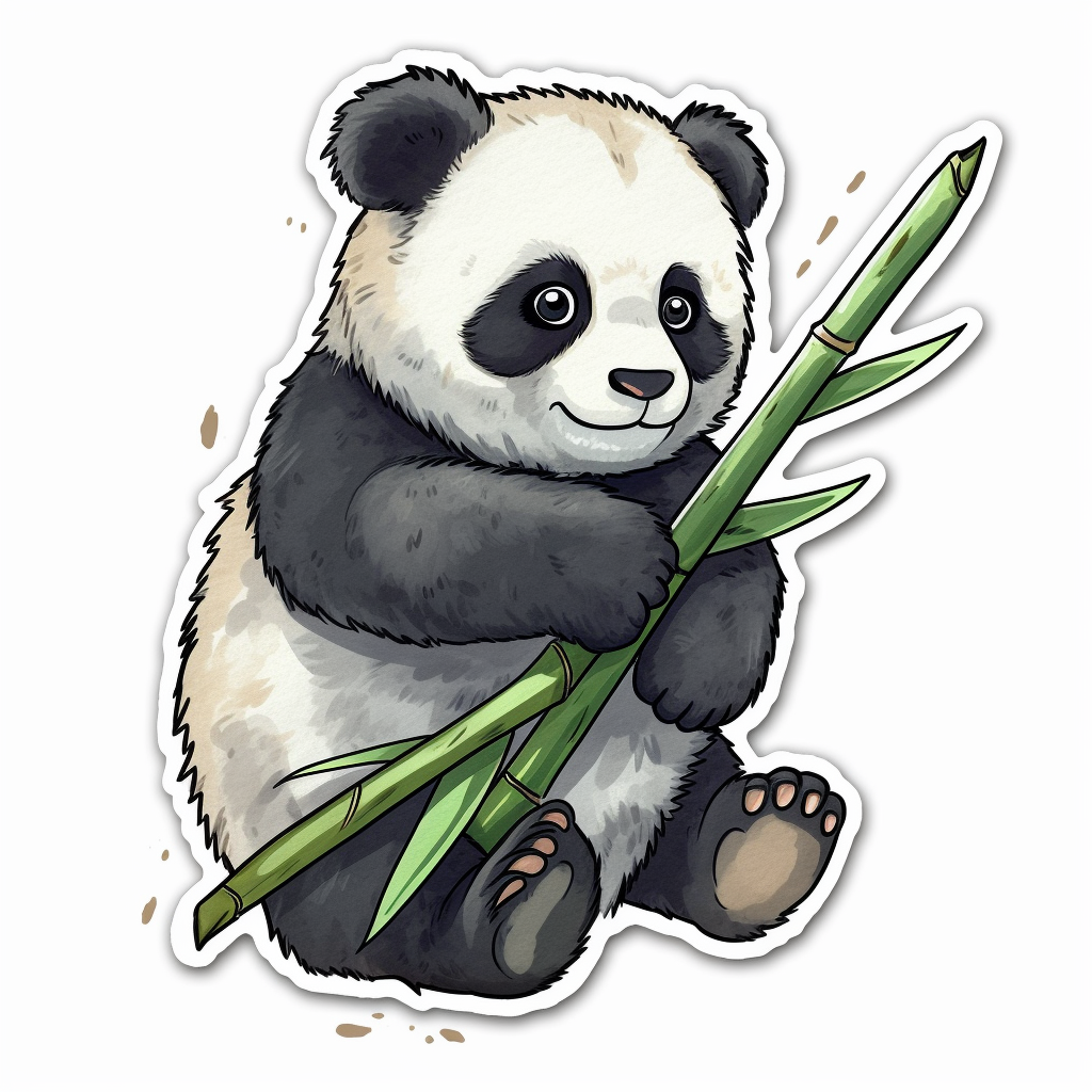 Cute and adorable Panda Vinyl Decal Sticker for Car, Laptop, Tumbler and more # 0010784