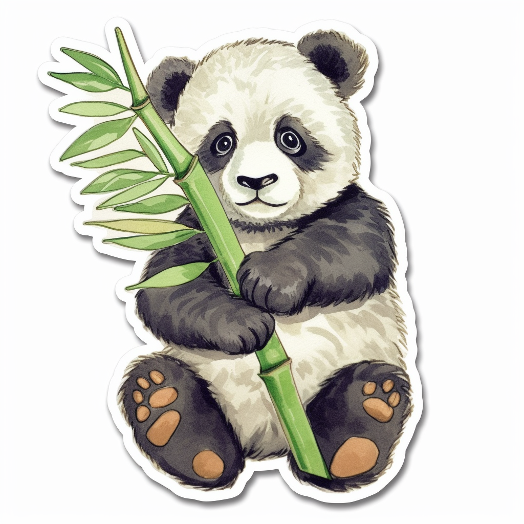 Cute and adorable Panda Vinyl Decal Sticker for Car, Laptop, Tumbler and more # 0010802
