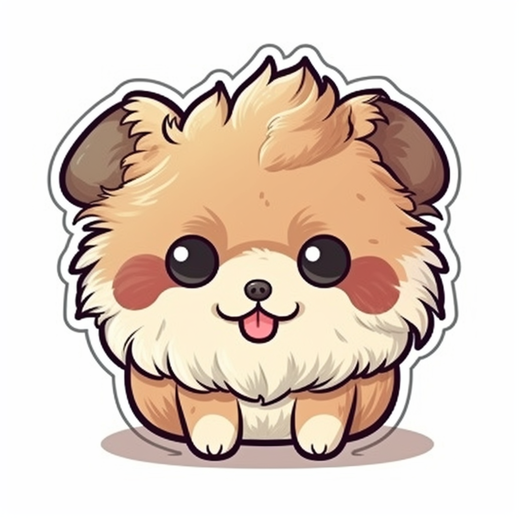 Pomeranian Dog Vinyl Decal Sticker for Car, Laptop, Tumbler and more # 1909