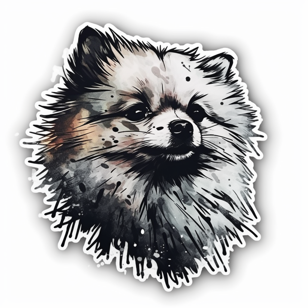 Pomeranian Dog Vinyl Decal Sticker for Car, Laptop, Tumbler and more # 002692