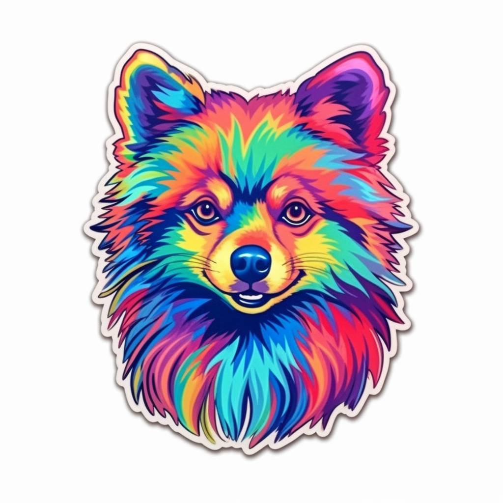 Pomeranian Adorable Vinyl Decal Sticker for Car, Laptop, Tumbler and more # 0011248