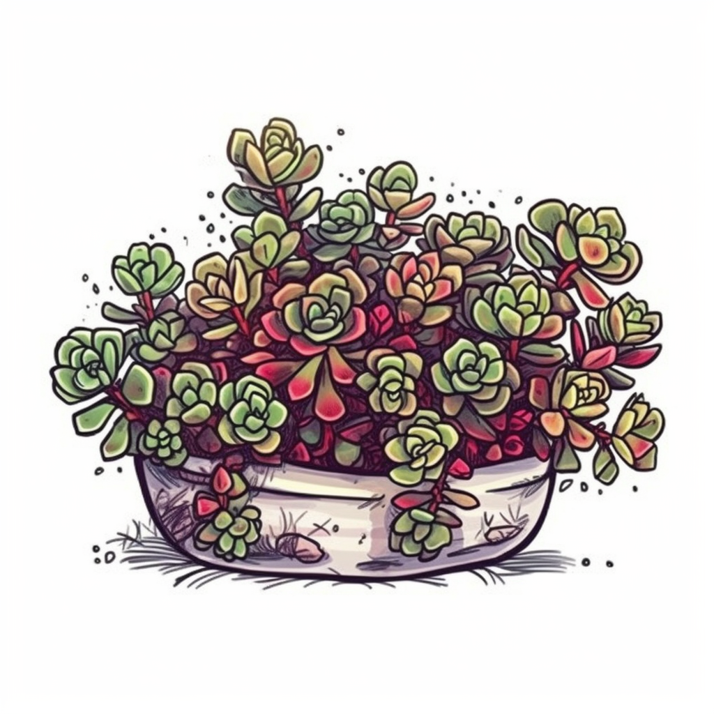 Portualacaria Succulent Vinyl Decal Sticker for Car, Laptop, Tumbler and more # 006688