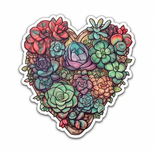 Portualacaria Succulent Vinyl Decal Sticker for Car, Laptop, Tumbler and more # 006593