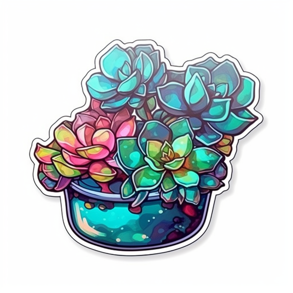 Portualacaria Succulent Vinyl Decal Sticker for Car, Laptop, Tumbler and more # 006661