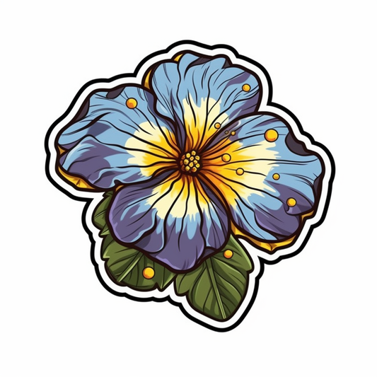 Primrose Flower Vinyl Decal Sticker for Car, Laptop, Tumbler and more # 006381