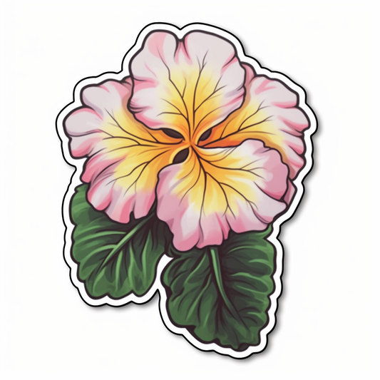 Primrose Flower Vinyl Decal Sticker for Car, Laptop, Tumbler and more # 006396