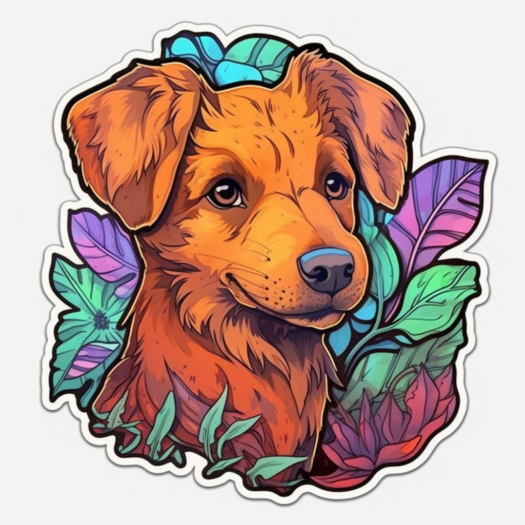 Puppy Dog Vinyl Decal Sticker for Car, Laptop, Tumbler and more # 0010817