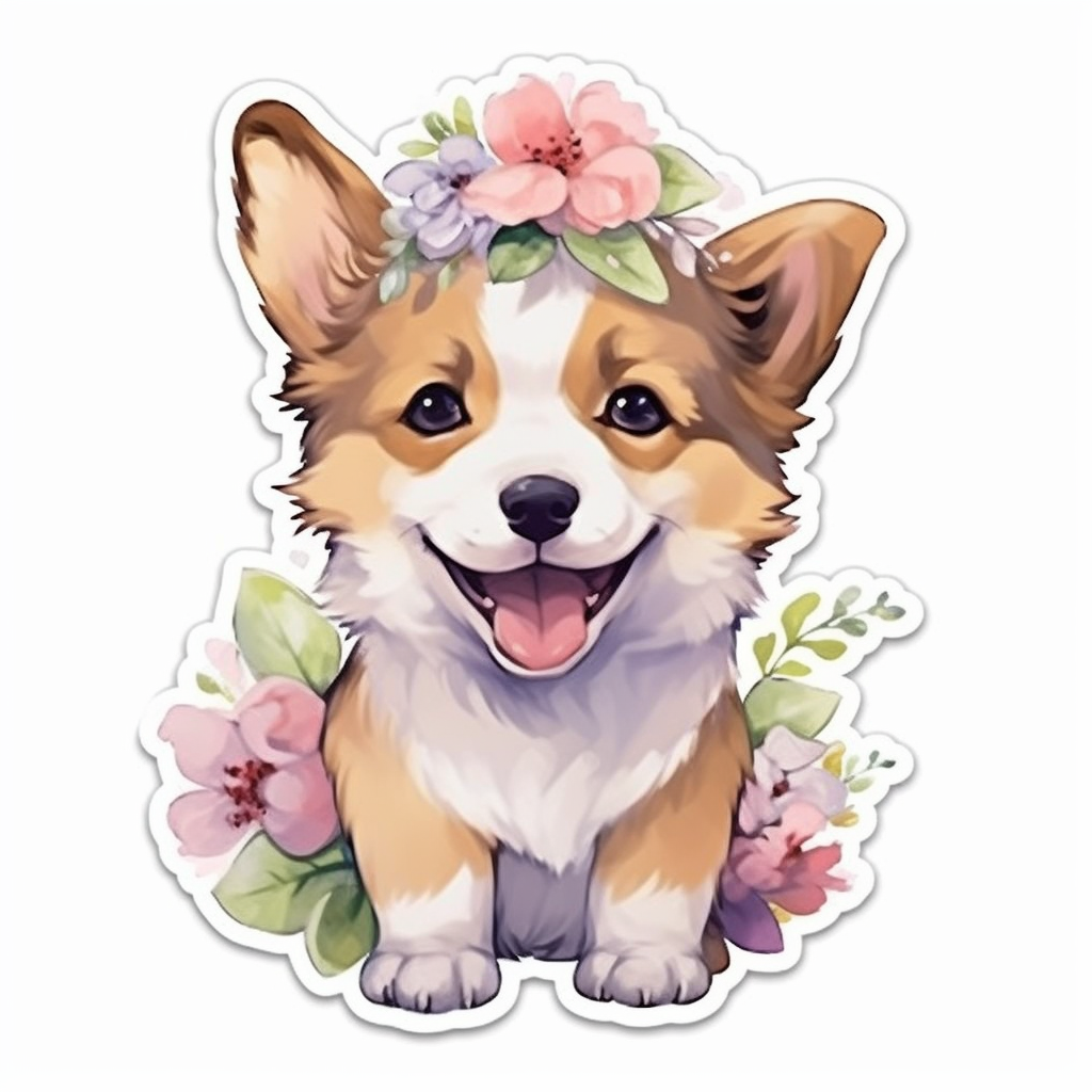 Puppy Dog Vinyl Decal Sticker for Car, Laptop, Tumbler and more # 0010782