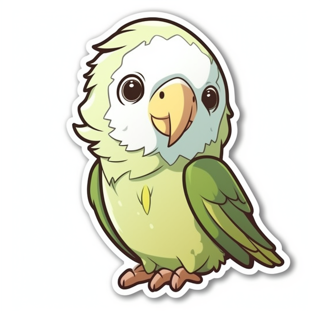 Quaker Parrot Vinyl Decal Sticker for Car, Laptop, Tumbler and more # 003745