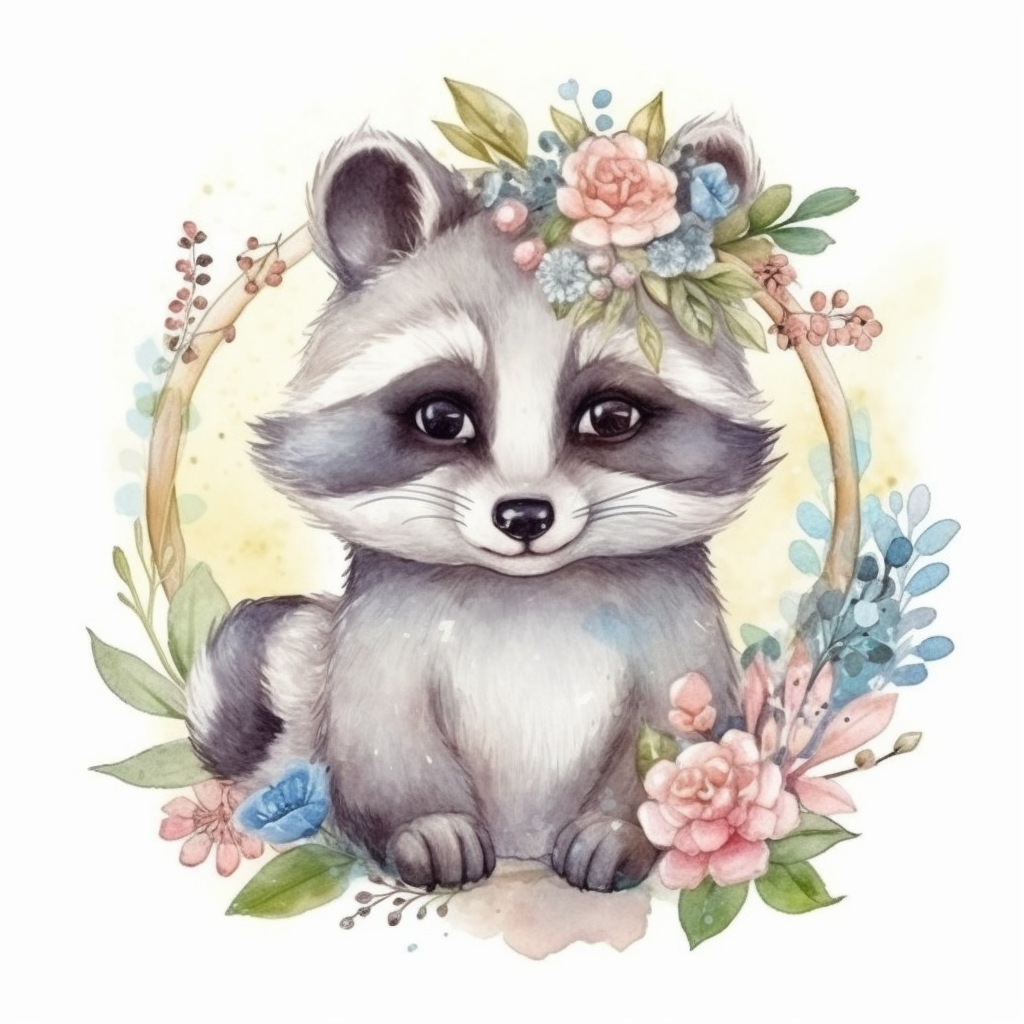 Raccoon Vinyl Decal Sticker for Car, Laptop, Tumbler and more # 007693