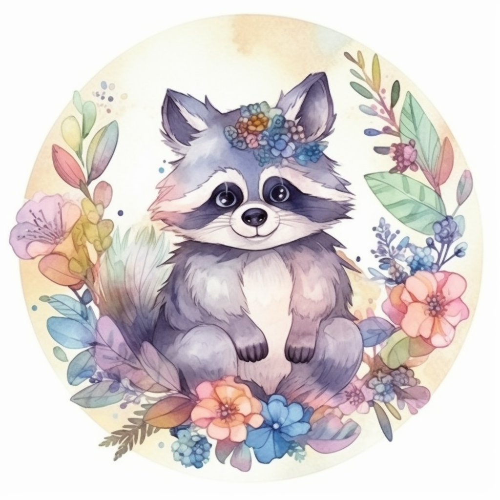 Raccoon Vinyl Decal Sticker for Car, Laptop, Tumbler and more # 007689