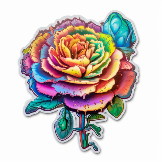 Rose Flower Vinyl Decal Sticker for Car, Laptop, Tumbler and more # 006153