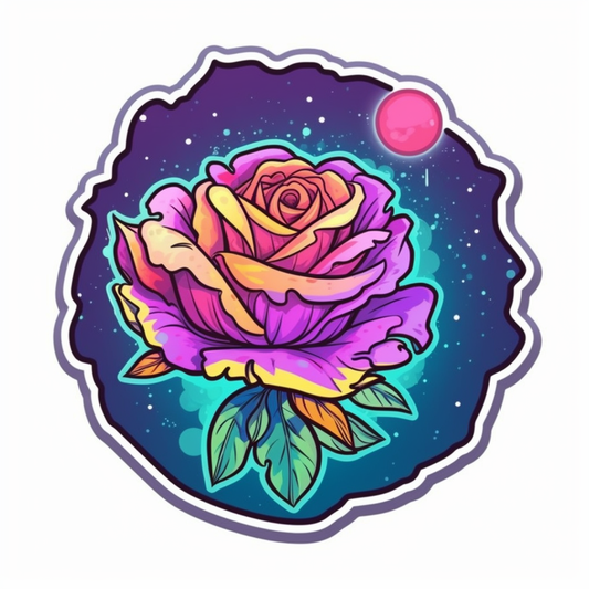 Rose Flower Vinyl Decal Sticker for Car, Laptop, Tumbler and more # 006151
