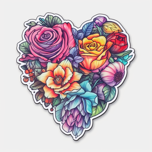 Rose Flower Vinyl Decal Sticker for Car, Laptop, Tumbler and more # 006143