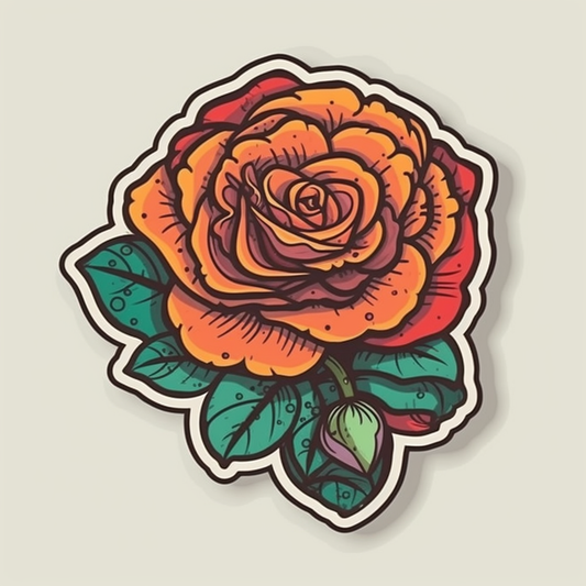 Rose Flower Vinyl Decal Sticker for Car, Laptop, Tumbler and more # 006101