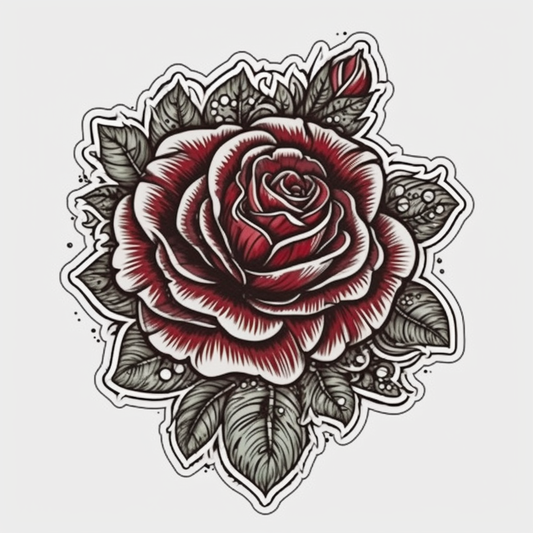 Rose Flower Vinyl Decal Sticker for Car, Laptop, Tumbler and more # 006134