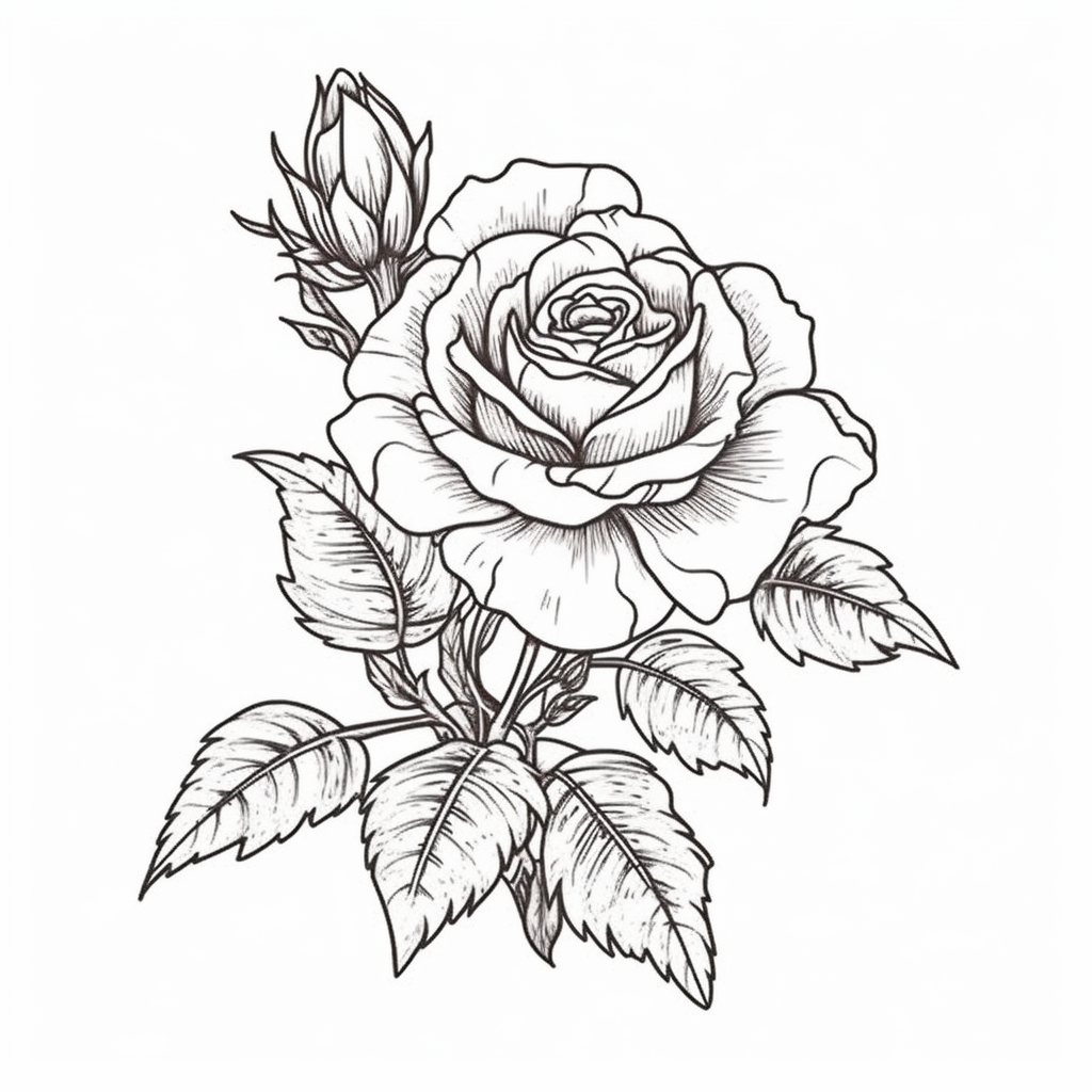 Rose Flower Vinyl Decal Sticker for Car, Laptop, Tumbler and more # 006104