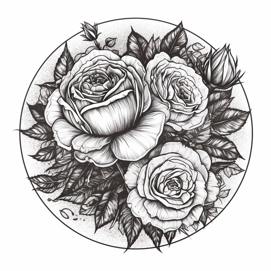 Rose Flower Vinyl Decal Sticker for Car, Laptop, Tumbler and more # 006106
