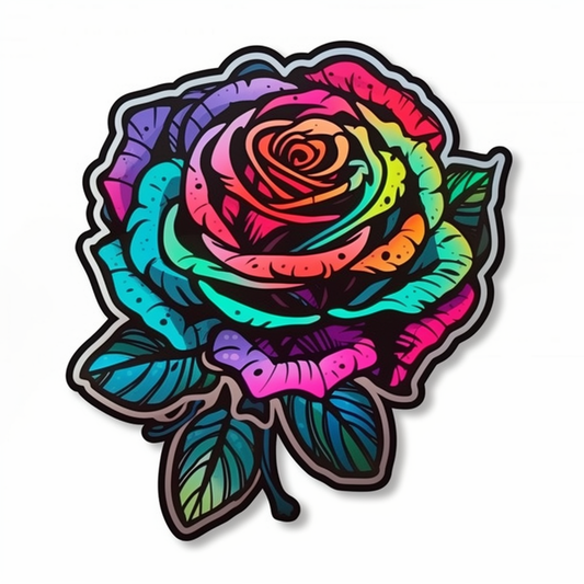 Rose Flower Vinyl Decal Sticker for Car, Laptop, Tumbler and more # 006130