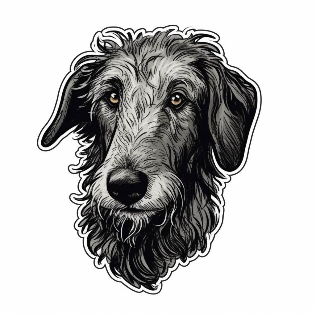 Scottish Deerhound Dog Vinyl Decal Sticker for Car, Laptop, Tumbler and more # 007932
