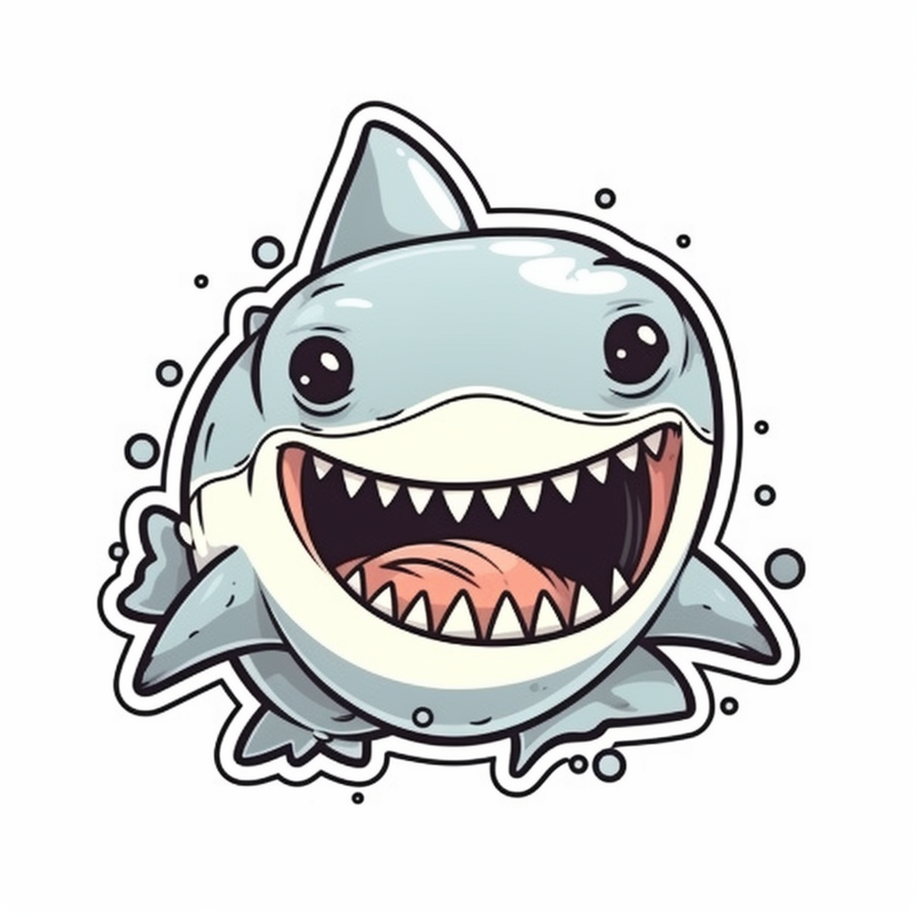 Shark Vinyl Decal Sticker for Car, Laptop, Tumbler and more # 00163
