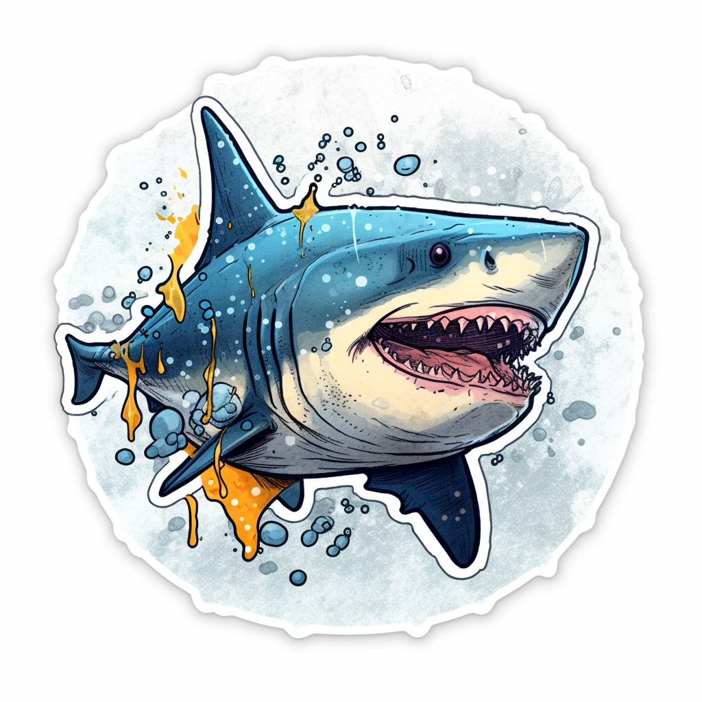 Shark Vinyl Decal Sticker for Car, Laptop, Tumbler and more # 00146