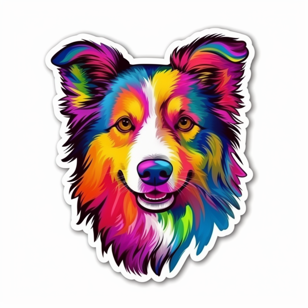 Shetland Sheepdog Dog Vinyl Decal Sticker for Car, Laptop, Tumbler and more # 007288