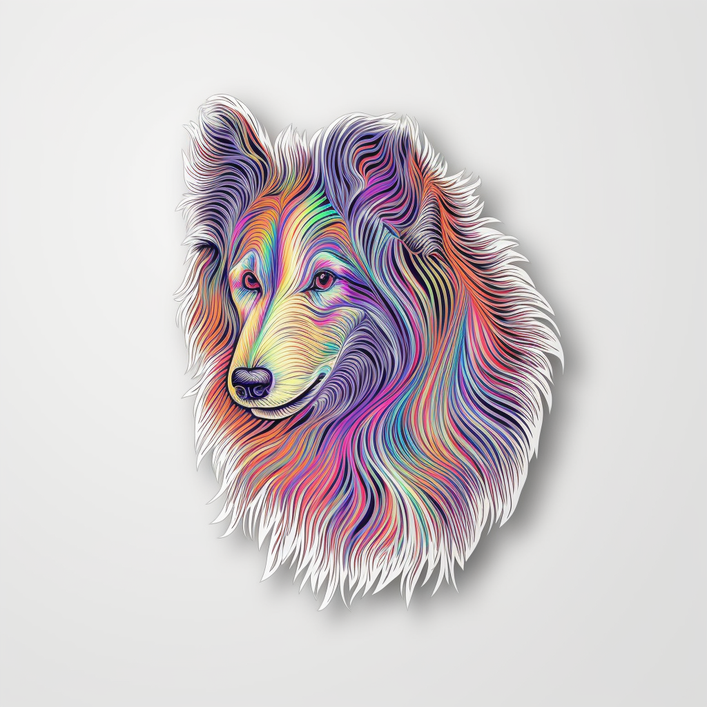 Shetland Sheepdog Dog Vinyl Decal Sticker for Car, Laptop, Tumbler and more # 007296