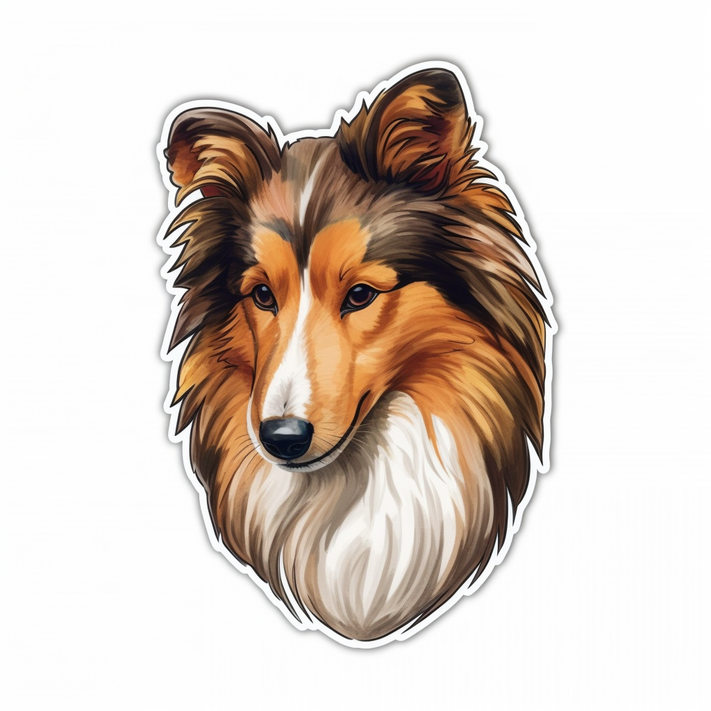 Shetland Sheepdog Dog Vinyl Decal Sticker for Car, Laptop, Tumbler and more # 007269
