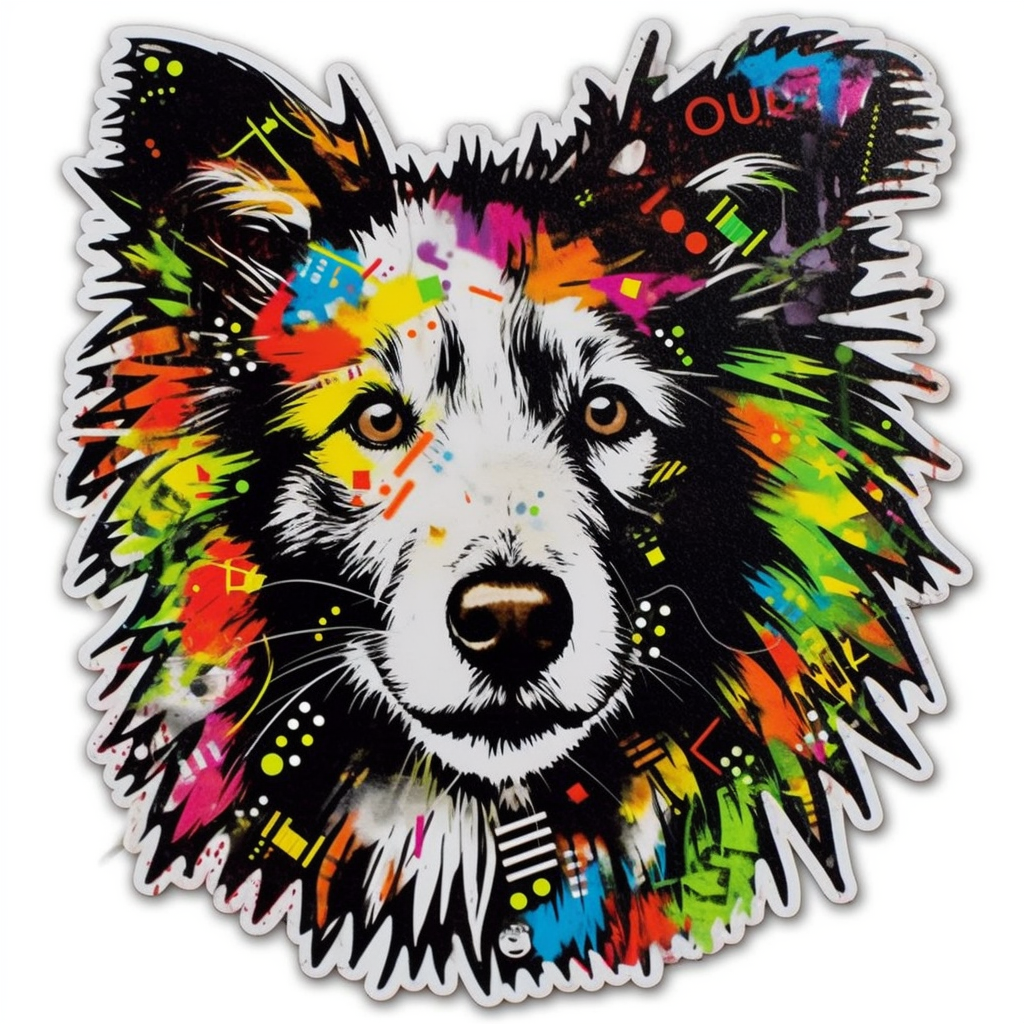 Shetland Sheepdog Dog Vinyl Decal Sticker for Car, Laptop, Tumbler and more # 007315