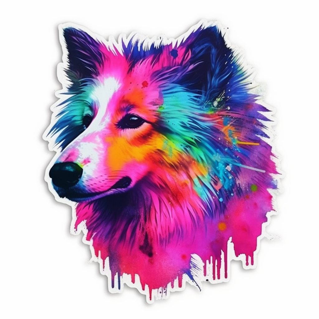 Shetland Sheepdog Dog Vinyl Decal Sticker for Car, Laptop, Tumbler and more # 007328