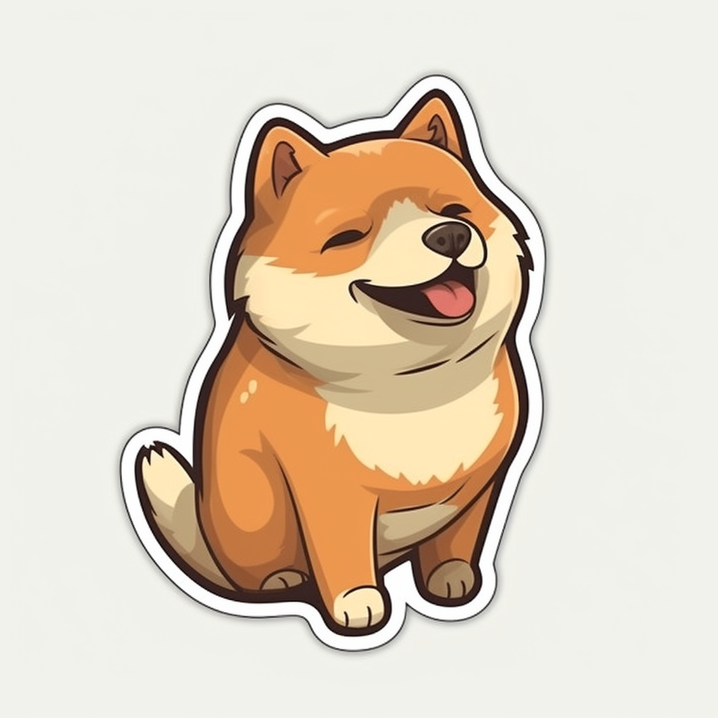 Shiba Inu Dog Vinyl Decal Sticker for Car, Laptop, Tumbler and more # 001609