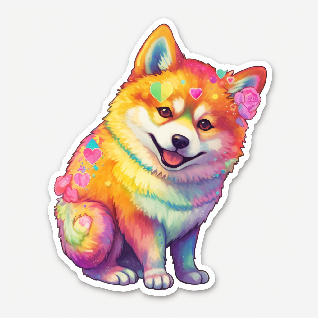 Shiba Inu Dog Vinyl Decal Sticker for Car, Laptop, Tumbler and more # 001640