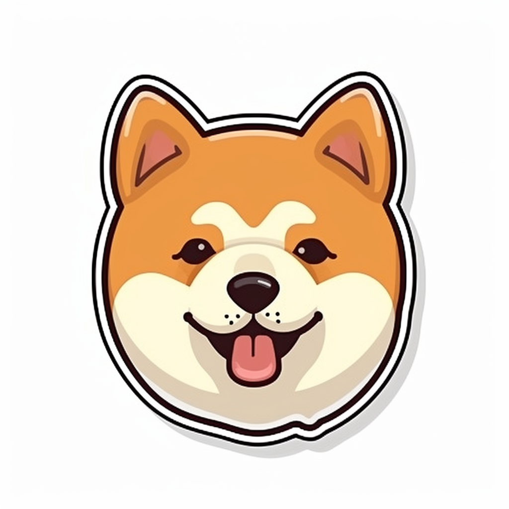 Shiba Inu Dog Vinyl Decal Sticker for Car, Laptop, Tumbler and more # 001649