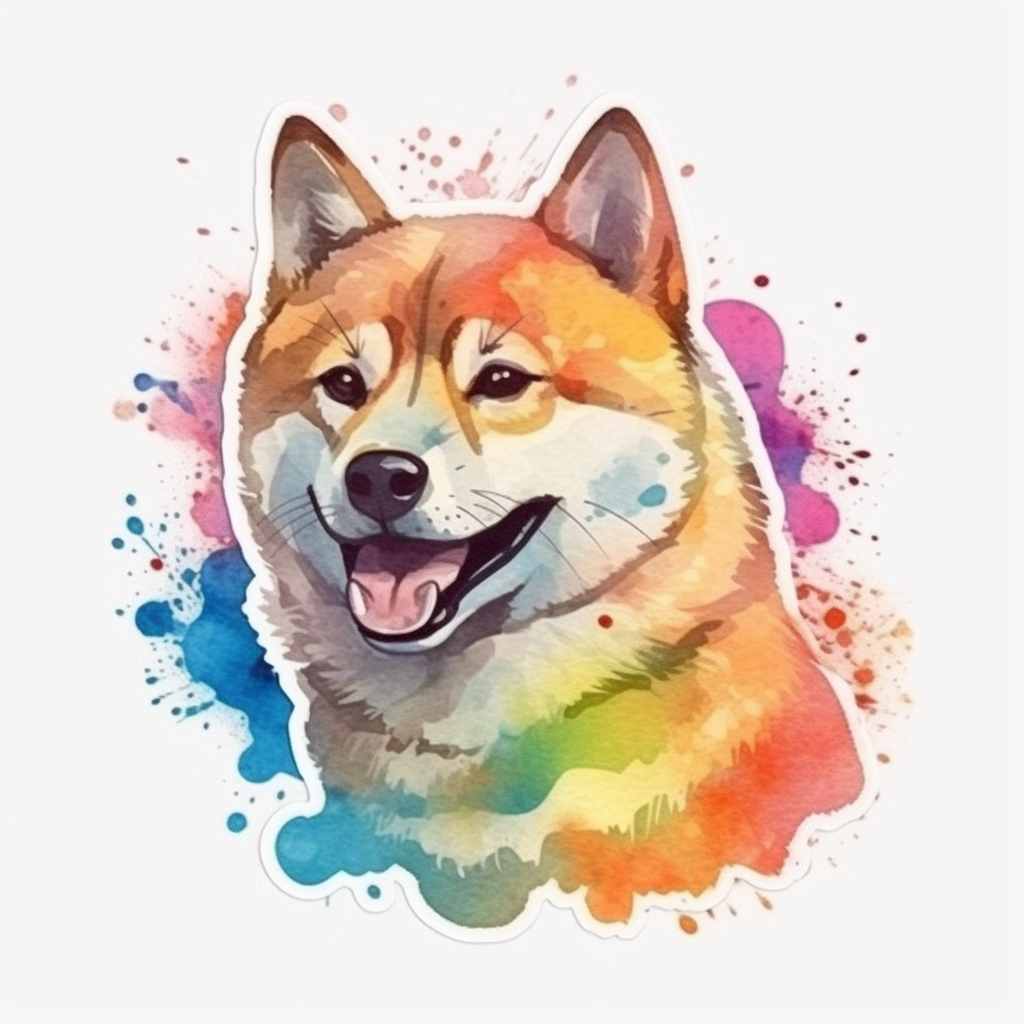 Shiba Inu Dog Vinyl Decal Sticker for Car, Laptop, Tumbler and more # 001668