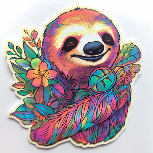 Sloth Vinyl Decal Sticker for Car, Laptop, Tumbler and more # 006020