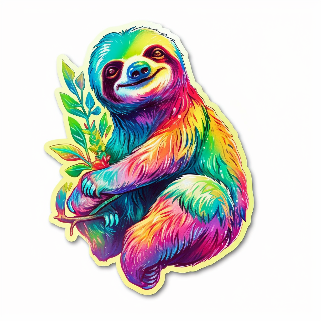 Sloth Vinyl Decal Sticker for Car, Laptop, Tumbler and more # 006016