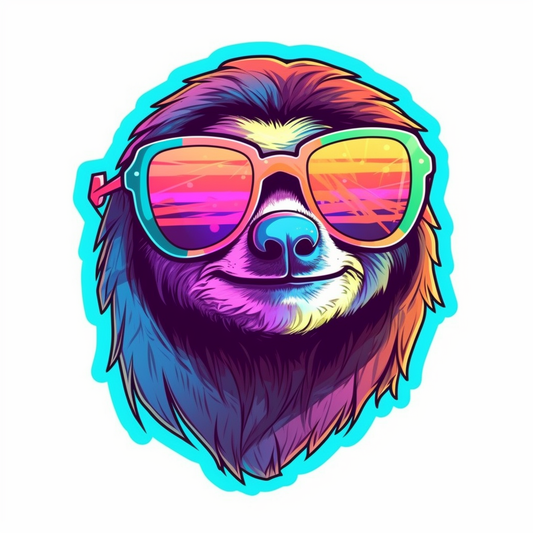 Sloth Vinyl Decal Sticker for Car, Laptop, Tumbler and more # 006009